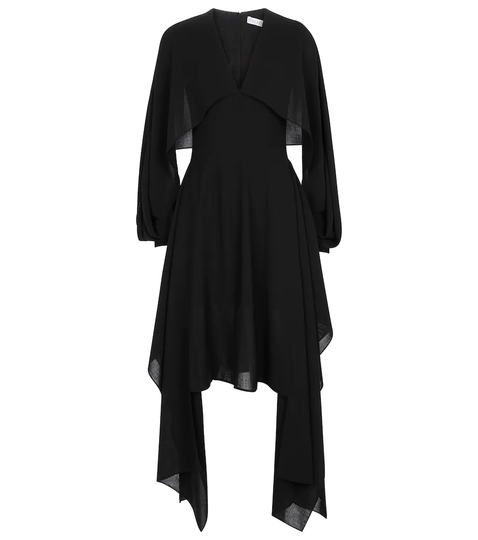 Asymmetric midi dress