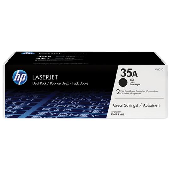 HP HP 35A Black Standard Capacity Toner Cartridge 1.5K pages Twinpack for HP Las