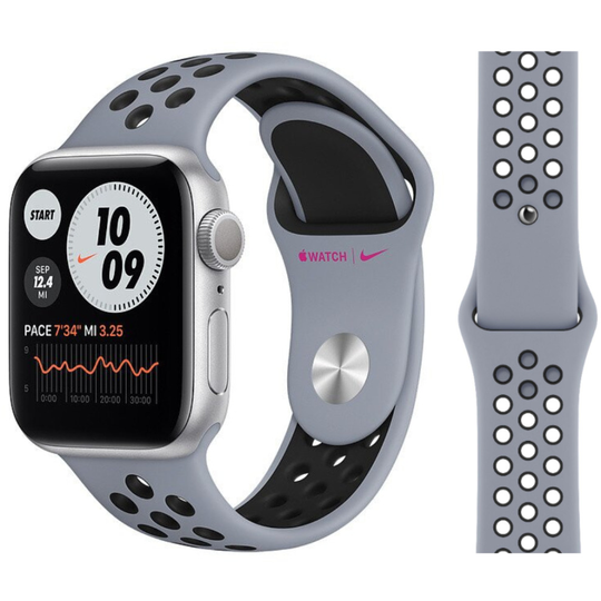 (Obsidian Mist) Apple Nike Sport Band Strap (45mm / 44mm / 42mm)