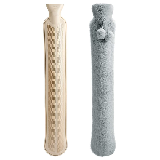 2000ml Extra Long Hot Water Bottle with Super Soft Cover Removable