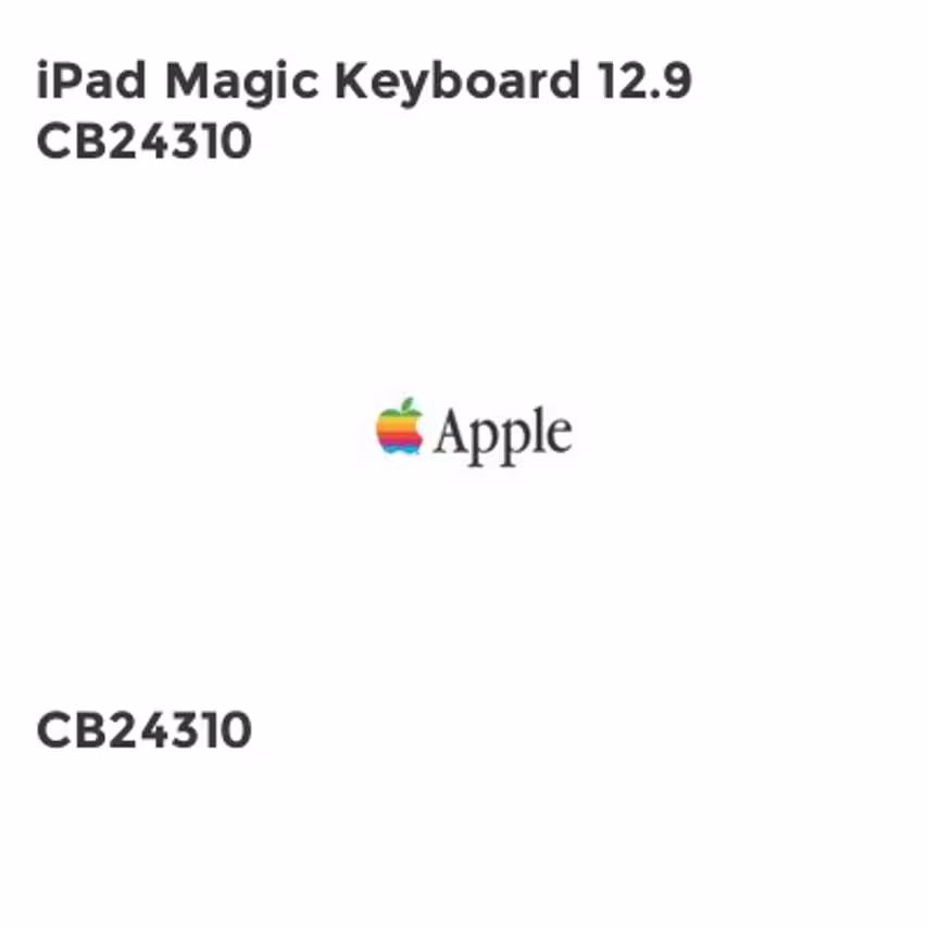 Apple iPad Magic Keyboard 12.9 CB24310