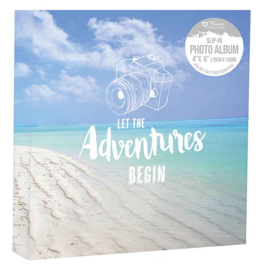 Let the Adventure Begin Photo Album Holds 200 Photos 4x6"