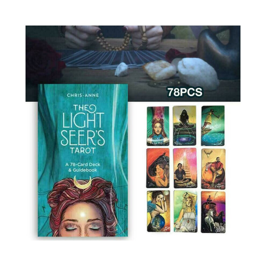 78pcs Sheets Light Seer's Tarot Card Deck & Guidebook Tarot Card Game Party Gift