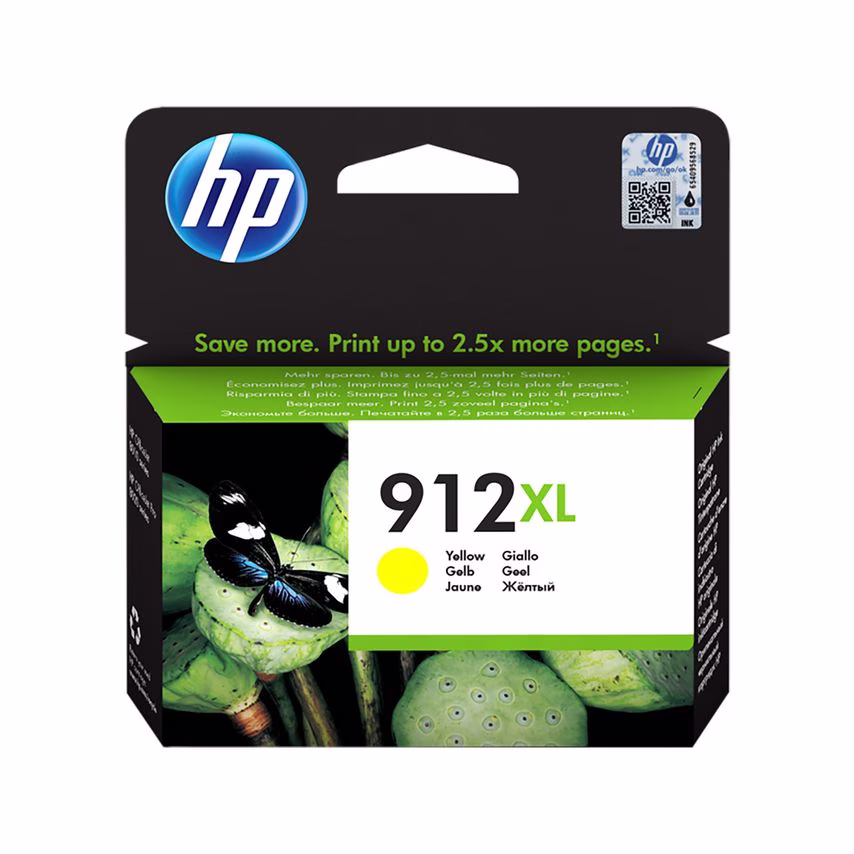 Hewlett Packard HP 912XL Inkjet Cartridge HY Yellow 3YL83AE