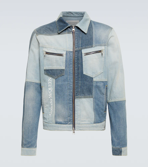 Patchwork denim jacket