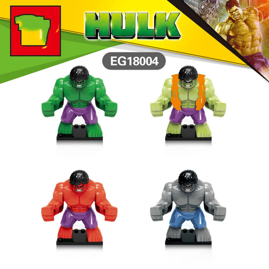 4PCS/SET Hulk Locke Minifigure Fit Lego Building Block Kids Toy