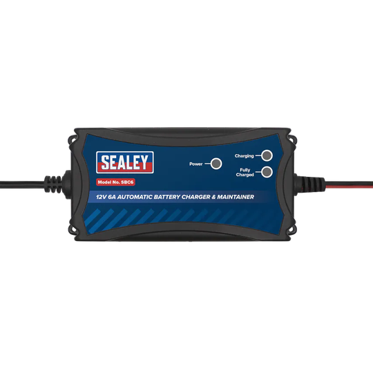 Sealey Battery Charger 12V 6A Fully Automatic