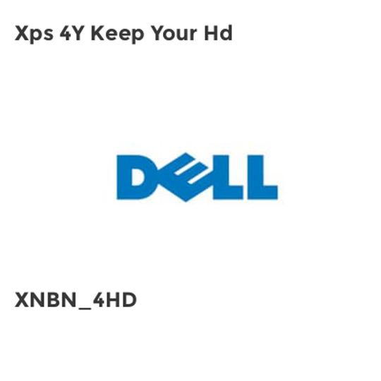 Dell Xps 4Y Keep Your Hd- you get 6