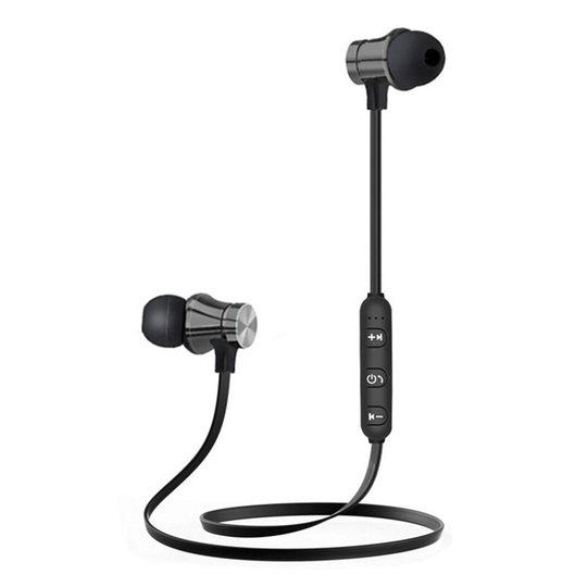 Noice Cancelling Magnetic Headset gray
