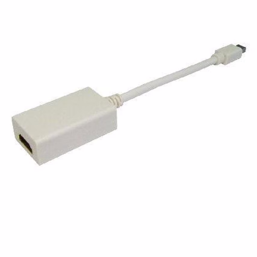 Cables Direct Cables 15CM MN Dspy PRT M-HDMI F Cable B/Q 90