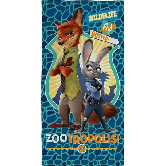 (Zootropolis) NEW Official Character Novelty Cotton Beach Towel Boys Girls Kids Gift Disney UK