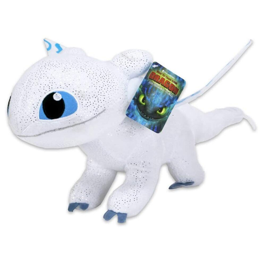 DreamWorks Light Fury Plush Soft Toy with Glow in the Dark effect 12' How to train your dragon 3