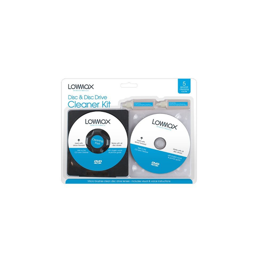 2 In 1 Disc And Disc Drive Cleaning Set CDs DVDs Games