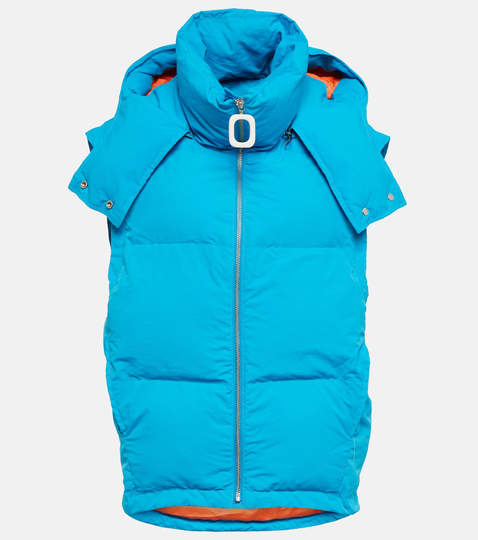 Hooded puffer vest