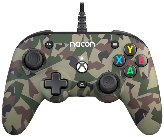 Nacon Pro Compact Xbox & PC Wired Controller - Camo Green