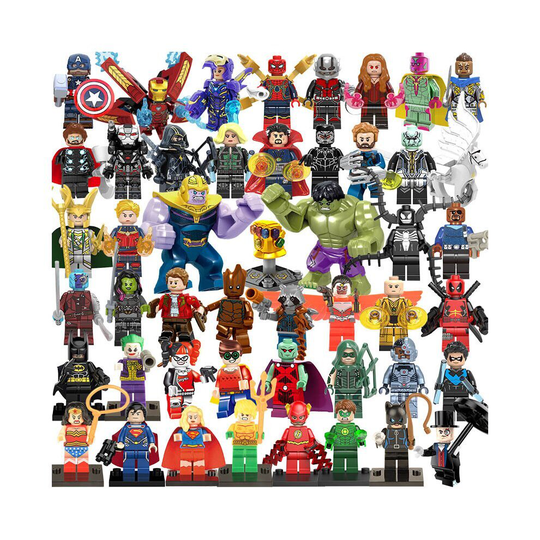 48PCS DC Marvel Superheroes Minifigure Toy Fit Lego