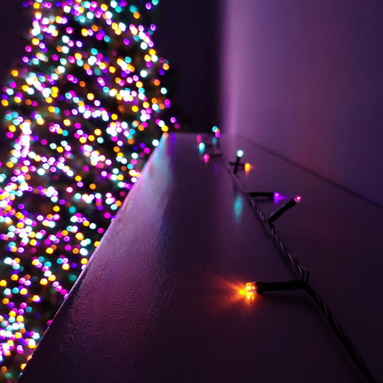 100 LED 10m Premier Battery 8 Function Outdoor Smart Timer Lights Rainbow