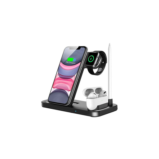 4 in 1 Fast Charger Qi Wireless Charging Station for Apple iPhone Watch Air Pods