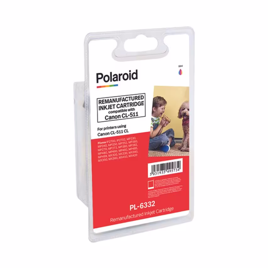 Polaroid CL-511 Colour Inkjet Cartridge 2972B001-COMP