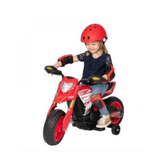 Evo Battery Operated 6V Rally Motorbike Red