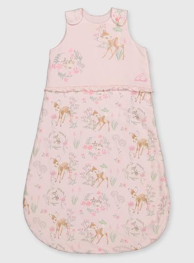 Disney Bambi Pink 1.5 Tog Sleeping Bag - 0-6 Months