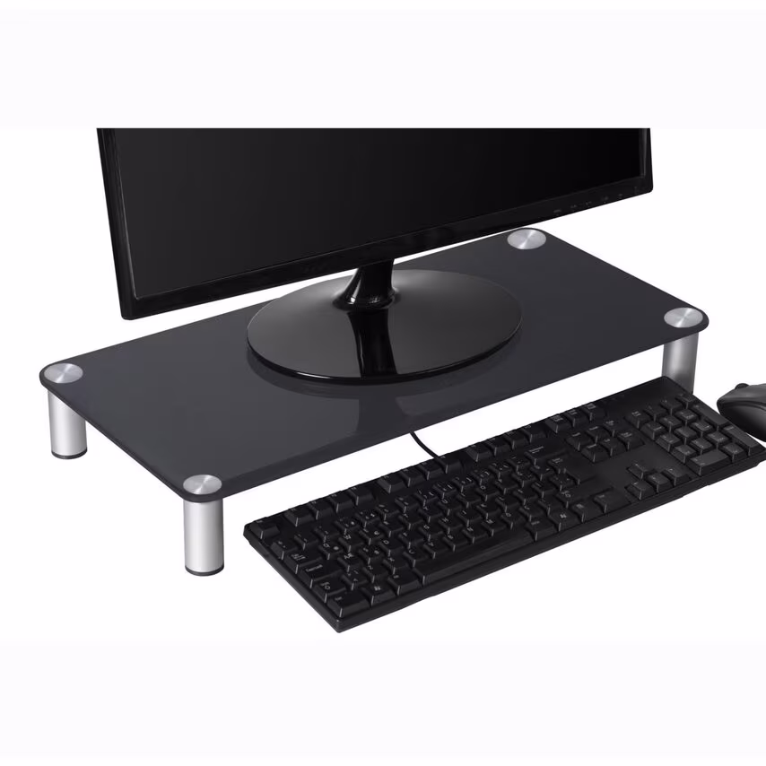 Connected Essentials CEO-20 White Glass Monitor Stand 55x26cm