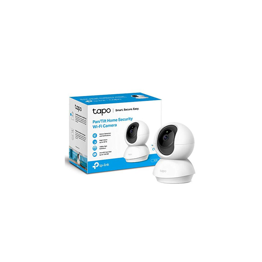 TP-Link Tapo Pan/Tilt Smart Security Camera, Indoor CCTV, 360° Rotational Views, Works with Alexa&Google Home, No Hub Required, 1080p, 2-Way Audio,