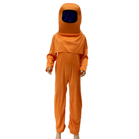 (Orange, 6-8 Years) Children's Cosplay Among Us Costumes Kid's Party Fancy Dress Week Gaming Cosplay