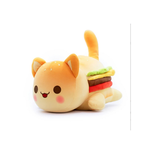 (Hamburger Cat) 10'' aphmau Cat Plush Stuffed Dolls Kids toys SALE