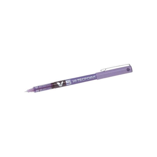 Pilot 100101208 V5 Hi-tecpoint Liquid Ink Pen Violet (Pack-12)