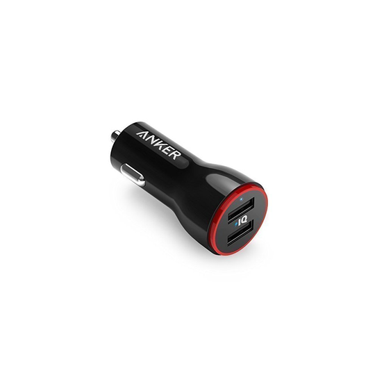 Anker 24W PowerDrive 2, Dual USB Car Charger with MultiProtect Safety System