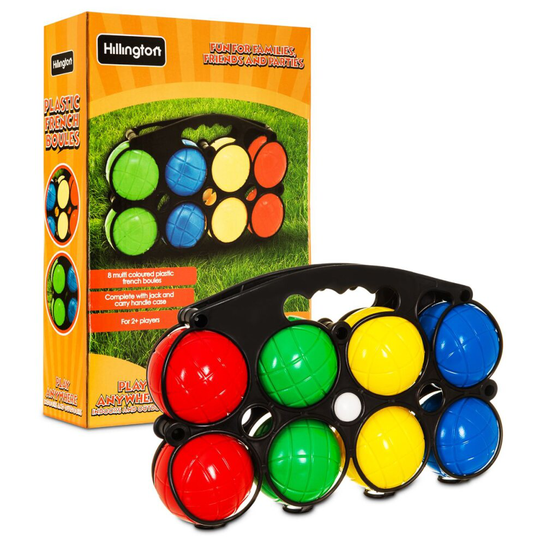 8 Plastic French Boules Balls Petanque Garden Party Outdoor Beach Game Toy Set