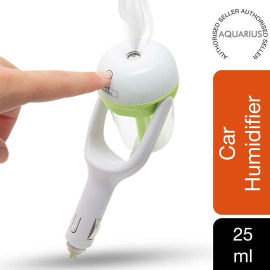 Mini 12V Car Steam Humidifier Air Purifier Aroma Diffuser - Green