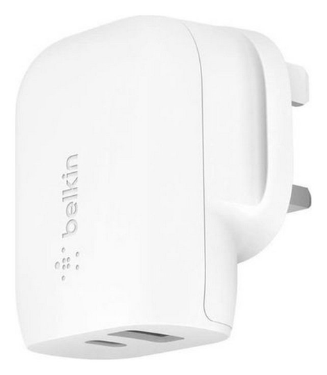 Belkin Fast Charge 32W Dual Port Mains Charger - White