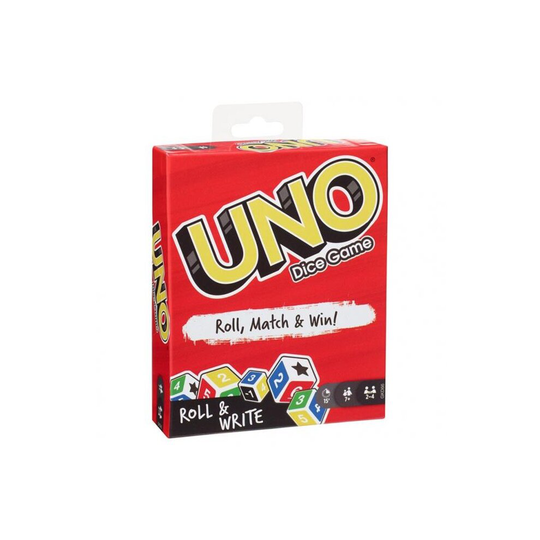 Mattel MTTGKD66 Uno-Roll & Write Dice Board Game