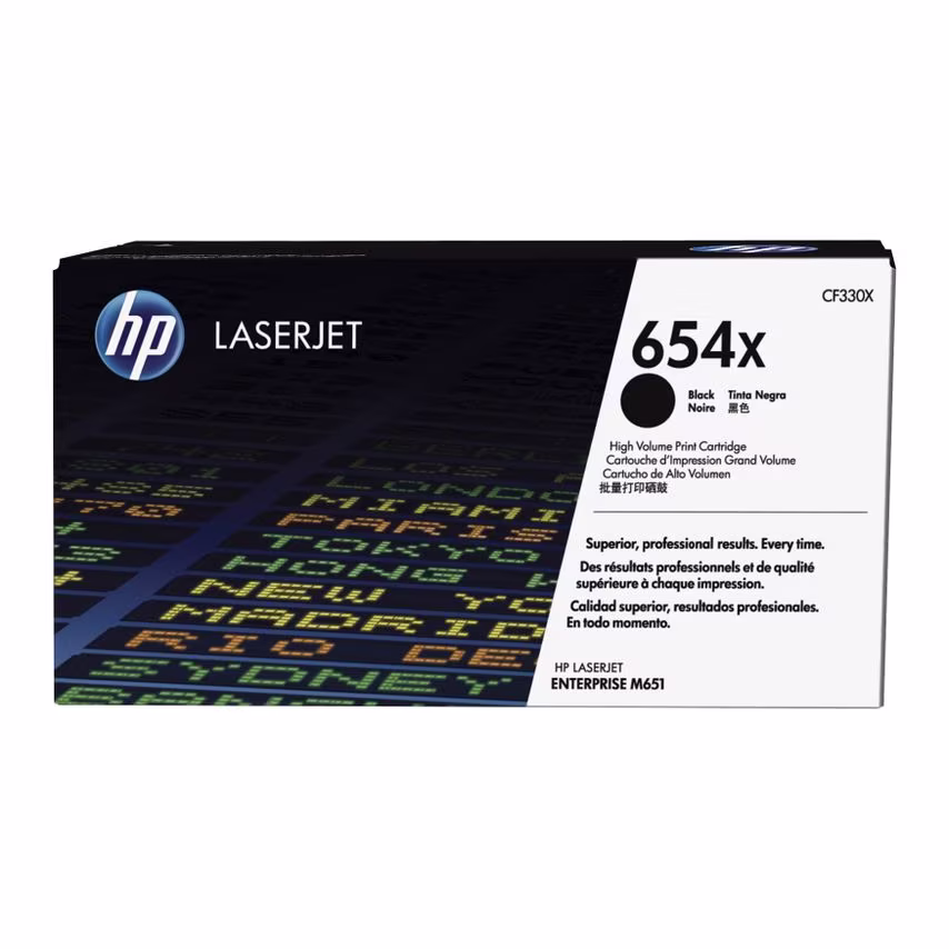 HP HP 654X Black High Yield Toner 20.5K pages for HP Color LaserJet Enterprise M