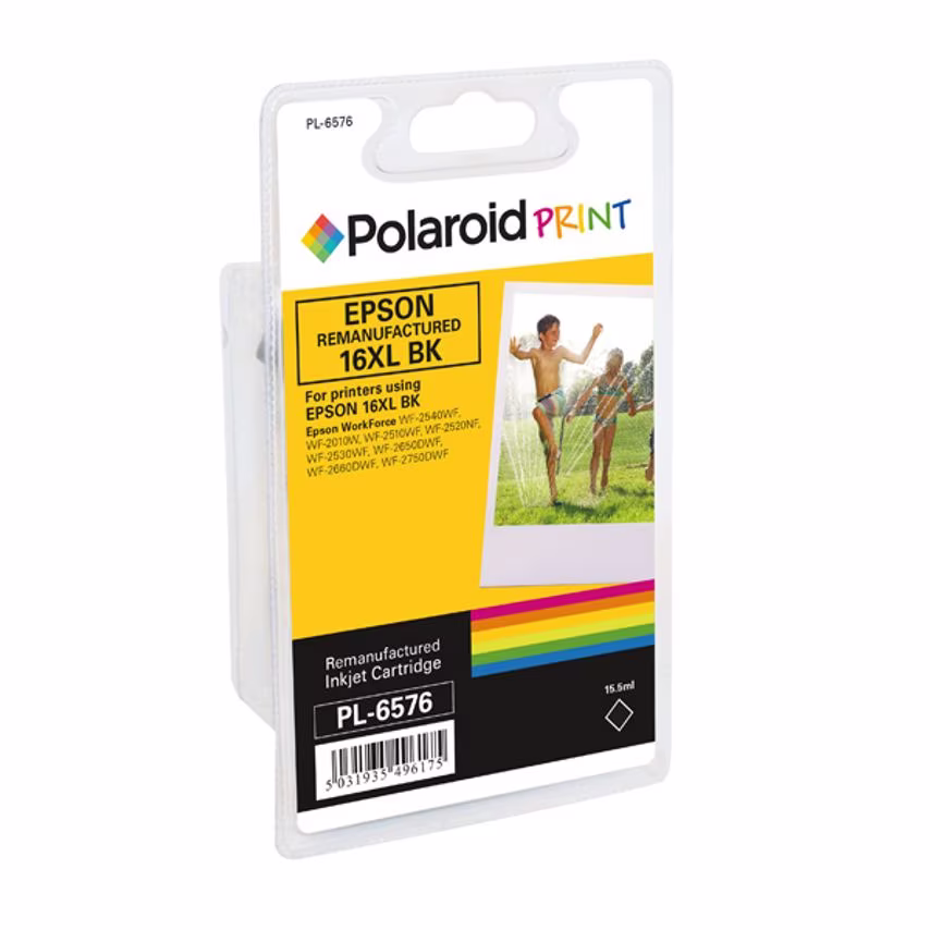 Polaroid Epson 16XL Remanufactured Inkjet Cartridge Black T163140-COMP PL