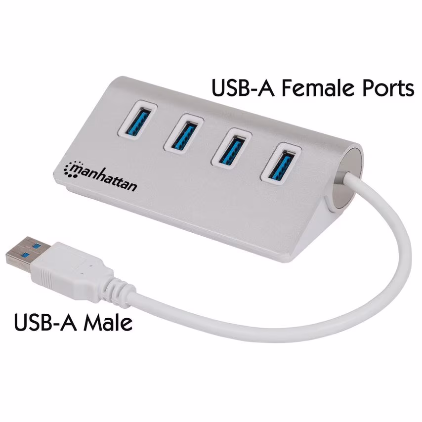 Manhattan Usb-A 4-Port Hub Usb 3.0-- you get 7