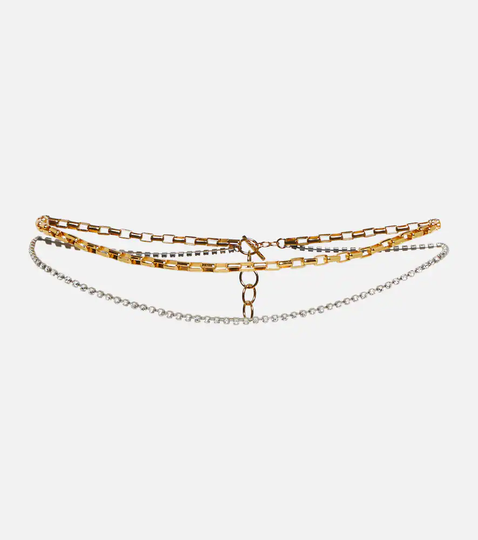 Embellished chain-link belt