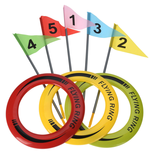 Ring Throwing Game Set for Kids Family Outdoor Sports 8 pcs Toss Toy