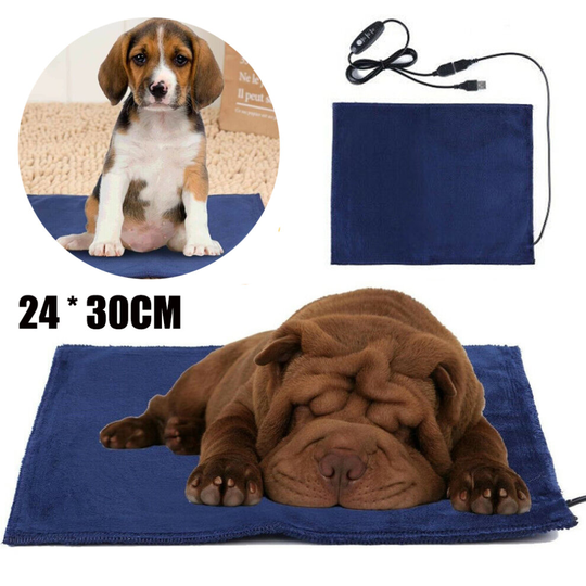Pet Electric Heated Pad, Dog Cat Heat Mat Blanket Bed, USB Heating