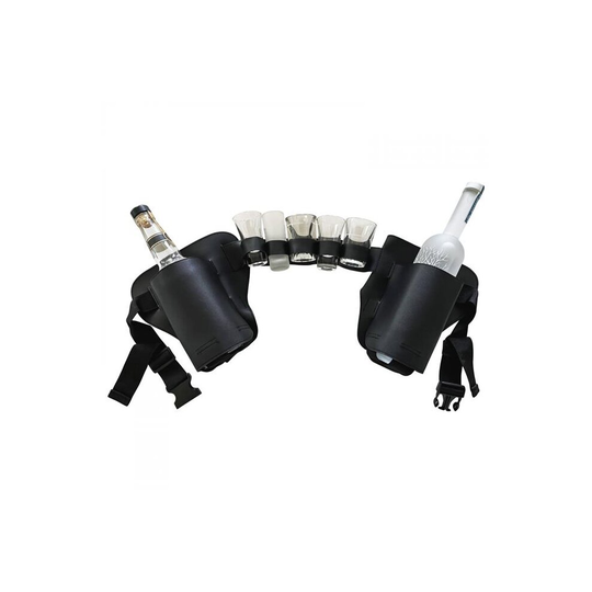 Drinking Games 834264 Liquor Holsters with Shot Glass Holder Belt, Black
