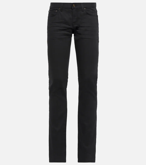 Low-rise slim jeans