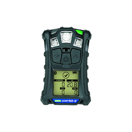 MSA Altair 4XR Multi-gas LEL O2 H2S CO Monitor Charcoal Rubberised Case EU Charg