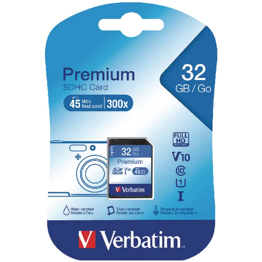 Verbatim SDHC Memory Card Class 10 32GB 43936
