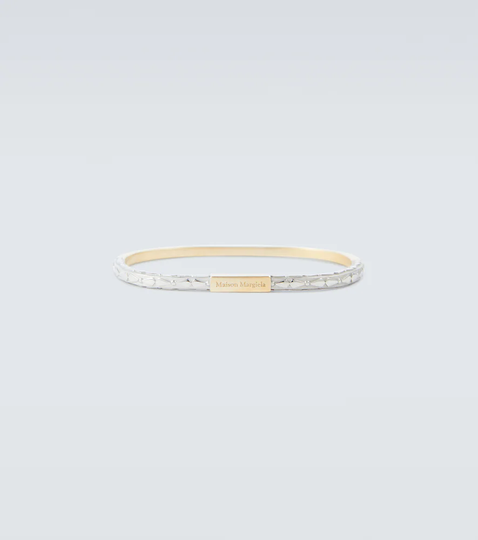 Embossed two-tone bracelet