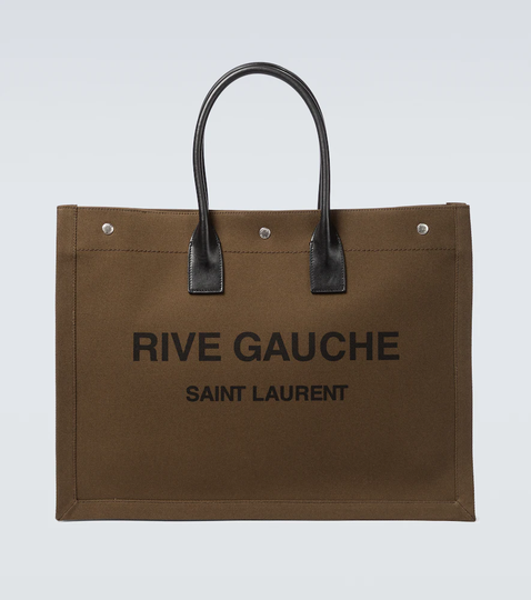 Rive Gauche canvas tote bag