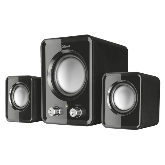 Trust Ziva Compact 2.1 PC Speakers with Subwoofer for Computer and Laptop, 12 W, USB Powered