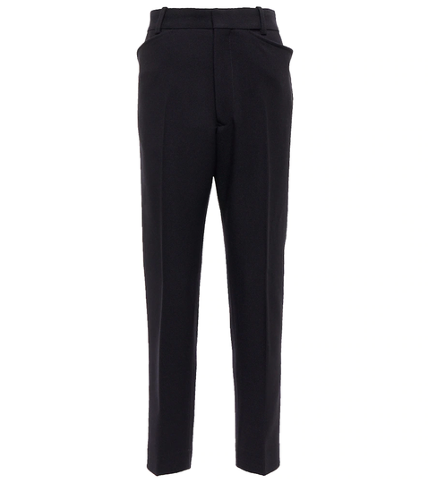 High-rise virgin wool cropped pants