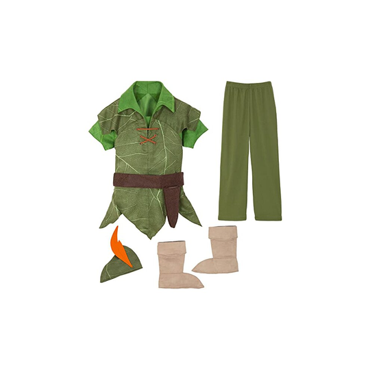 Disney Peter Pan Costume for Kids Size 9/10 Green